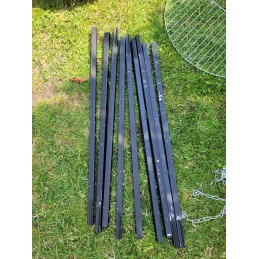 ⭐ Sodo kepsninė su anglimis, stabilus trikojis, 2 viename laužavietė ⭐