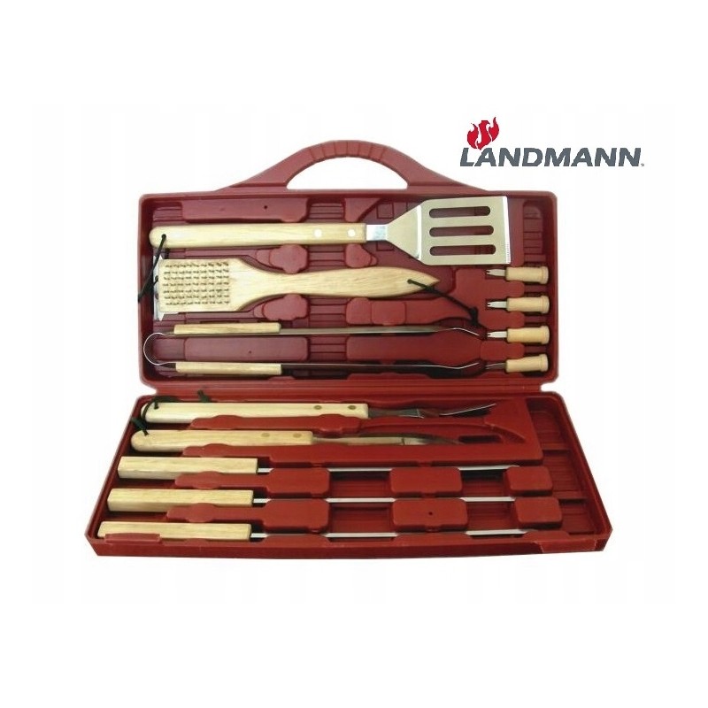 Grilio reikmenų rinkinys Landmann lagamine