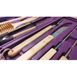 Grilio reikmenų rinkinys Landmann lagamine