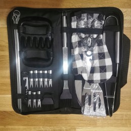 ⭐⭐Keliaus rinkinys, priedai, įrankiai, kepsninės įrankiai 24 viename rinkinys + dėklas⭐⭐