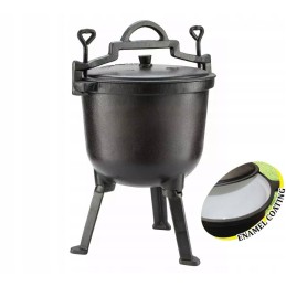 Ketaus medžioklės puodas 4l, emaliuotas, Kinghoff kh 2241