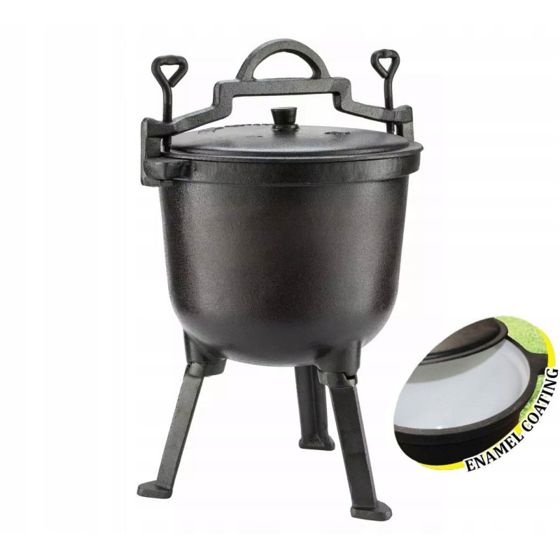 Ketaus medžioklės puodas 4l, emaliuotas, Kinghoff kh 2241