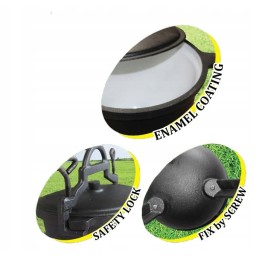 Ketaus medžioklės puodas 4l, emaliuotas, Kinghoff kh 2241