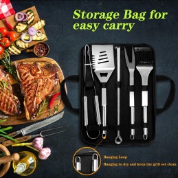 ✅ kepsninės komplektas, šašlykinės stalo įrankiai, 10 vnt