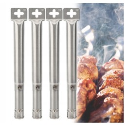 ⭐4 dujinis grilio vamzdžių degiklis, skirtas anglies kepimui⭐