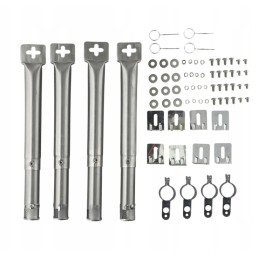 ⭐4 dujinis grilio vamzdžių degiklis, skirtas anglies kepimui⭐