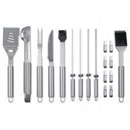 Grillmeister kepimo stalo įrankiai lagamine, 18 vnt.