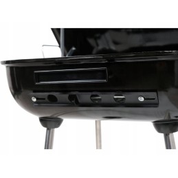 Sodo kepsninė su dangčiu ant ratukų ir cirkuliacijos reguliavimu, grotelės 40x45 cm