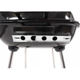 Sodo kepsninė su dangčiu ant ratukų ir cirkuliacijos reguliavimu, grotelės 40x45 cm