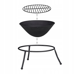 ✅ Terasinis sodo židinys, židinio krepšelis terasai ir sodui, 60cm ✅