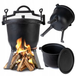 Ketaus medžioklinis puodas, Vengriškas puodas, 8l