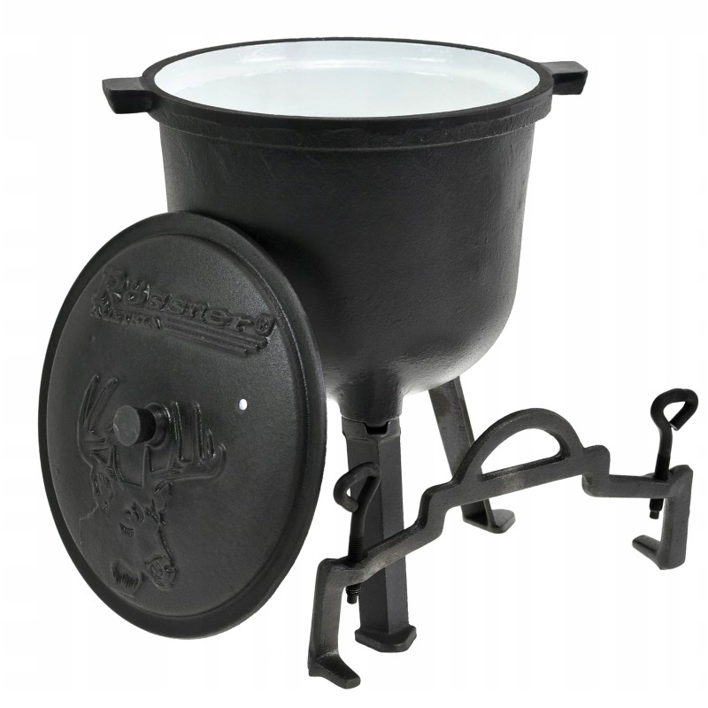 Medžioklinis virdulys 8 l, emaliuotas, emaliuotas ketaus laužo puodas