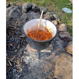 Medžioklinis virdulys 8 l, emaliuotas, emaliuotas ketaus laužo puodas