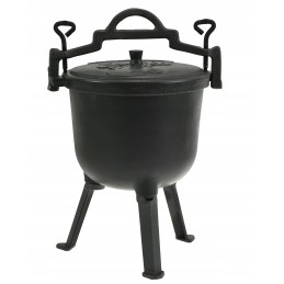 Medžioklinis virdulys 8 l, emaliuotas, emaliuotas ketaus laužo puodas