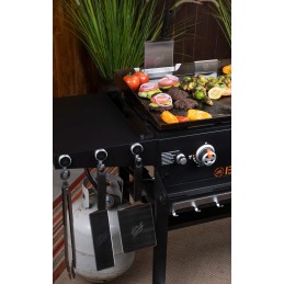 Grilio priedų komplektas: riebalų ribotuvas + blackstone pakabos 5188eu