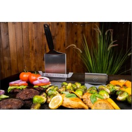 Grilio priedų komplektas: riebalų ribotuvas + blackstone pakabos 5188eu