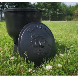 Medžioklinis virdulys 8 l, emaliuotas, emaliuotas ketaus laužo puodas