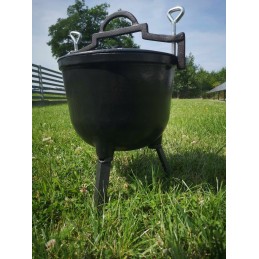 Medžioklinis virdulys 8 l, emaliuotas, emaliuotas ketaus laužo puodas