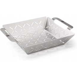 Set of strong grill trays stainless steel