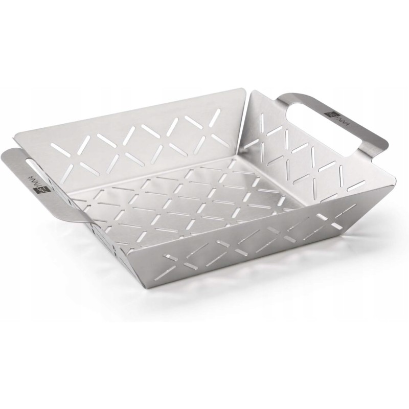 Set of strong grill trays stainless steel