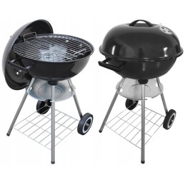 Eco bbq sodo grilis ant ratų yra uždengtas virduliu