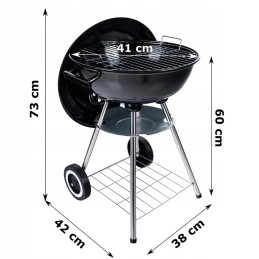 Eco bbq sodo grilis ant ratų yra uždengtas virduliu