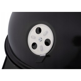 Grilis su anglimis su dangteliu, talpiomis 43 cm grotelėmis, stabiliu, tvirtu premium griliu