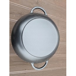 Emaliuota ketaus keptuvė