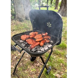 nešiojamos turistinės anglies kepsninės briketams