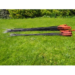 Kietos laužo lazdos 120cm x 20vnt, nerūdijančio plieno