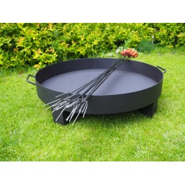 Kietos laužo lazdos 120cm x 20vnt, nerūdijančio plieno