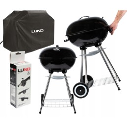 Round garden charcoal grill with cover freebies May 2024