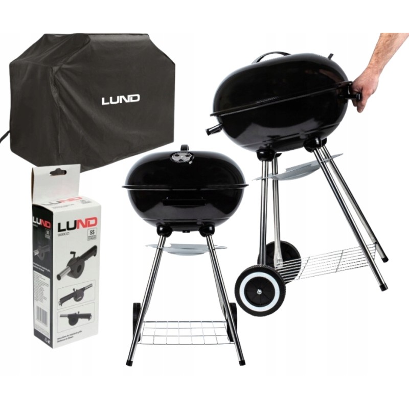 Round garden charcoal grill with cover freebies May 2024