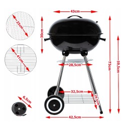 Round garden charcoal grill with cover freebies May 2024