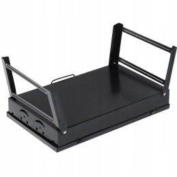 Turistinis sodo anglies grilis nešiojamas sulankstomas lagaminas su šakute ir mentele