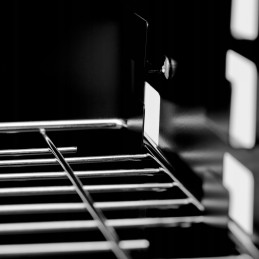 Turistinis sodo anglies grilis nešiojamas sulankstomas lagaminas su šakute ir mentele