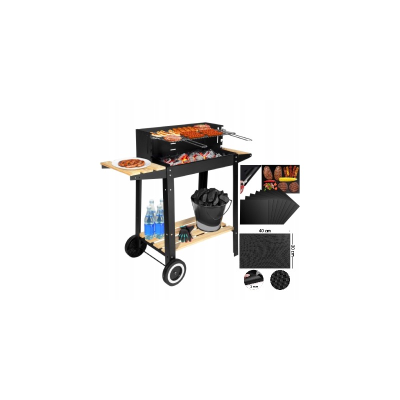 ⭐⭐⭐Paril sodo anglies grilis ant ratų