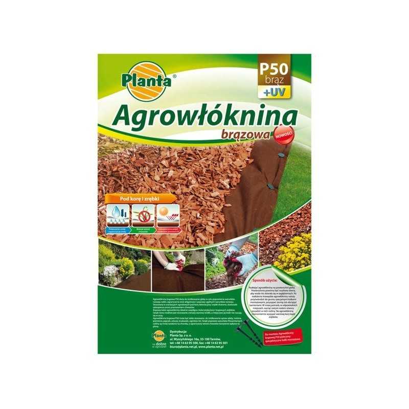 Agrotekstilė p50 ruda 1,1x10m mulčiavimo planta, prekės kodas: p50br11x10