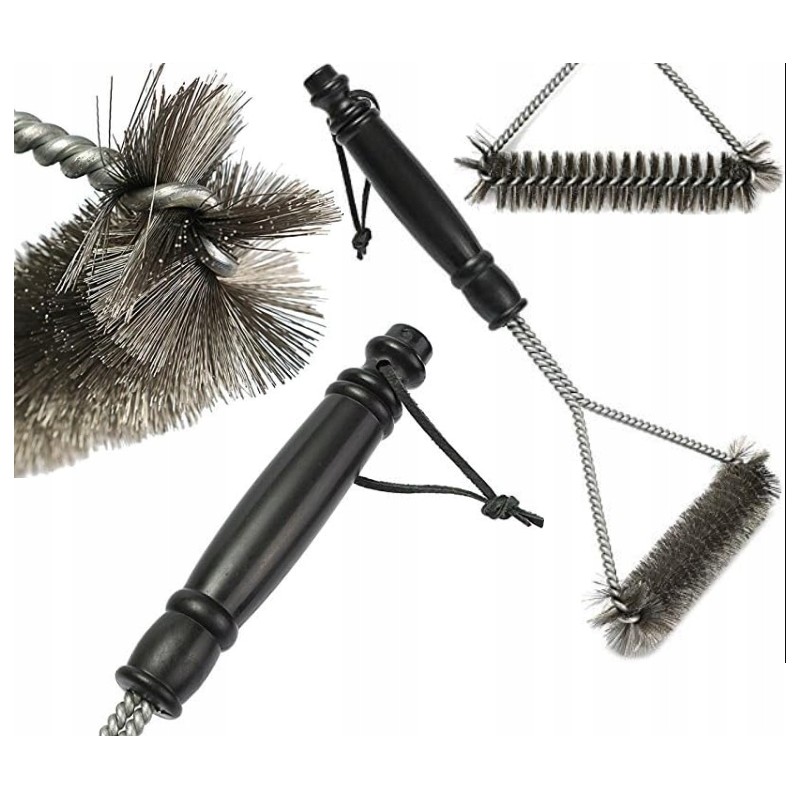 Vielinių grotelių valymo šepetys