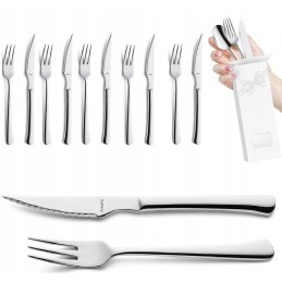 Amefa 24 stalo įrankiai peiliai šakutės grilis kepsnys chuletero kiaulienos gabalėlis pica