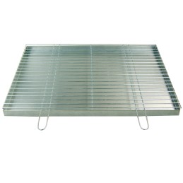 Grotelės kepsninei statyti 80x60 - skersmuo 4mm - chromuotos su krosnele / pelenine