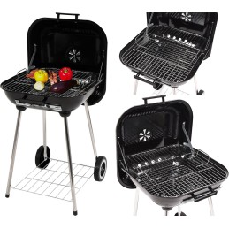 Sodo kepsninė su dangteliu, grotelės 40-45 cm