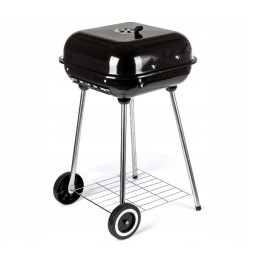 Sodo anglies grilis su dangteliu ant ratų