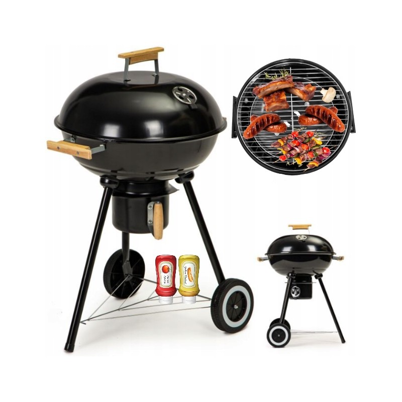 Anglies kepsninė su uždaru briketų dangteliu + pelenų keptuvė