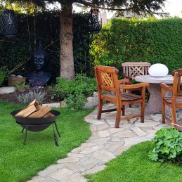 ✅ Terasinis sodo židinys, židinio krepšelis terasai ir sodui, 60cm ✅