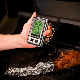 Broil king kieto grilio termometras 2x plieninis zondas 2 matavimų laikmatis