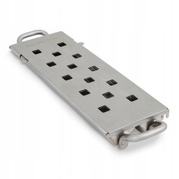 Plieninė dėžė rūkymui ant kepsninės karaliaus kepsninės, 2 kameros, marinato drožlės