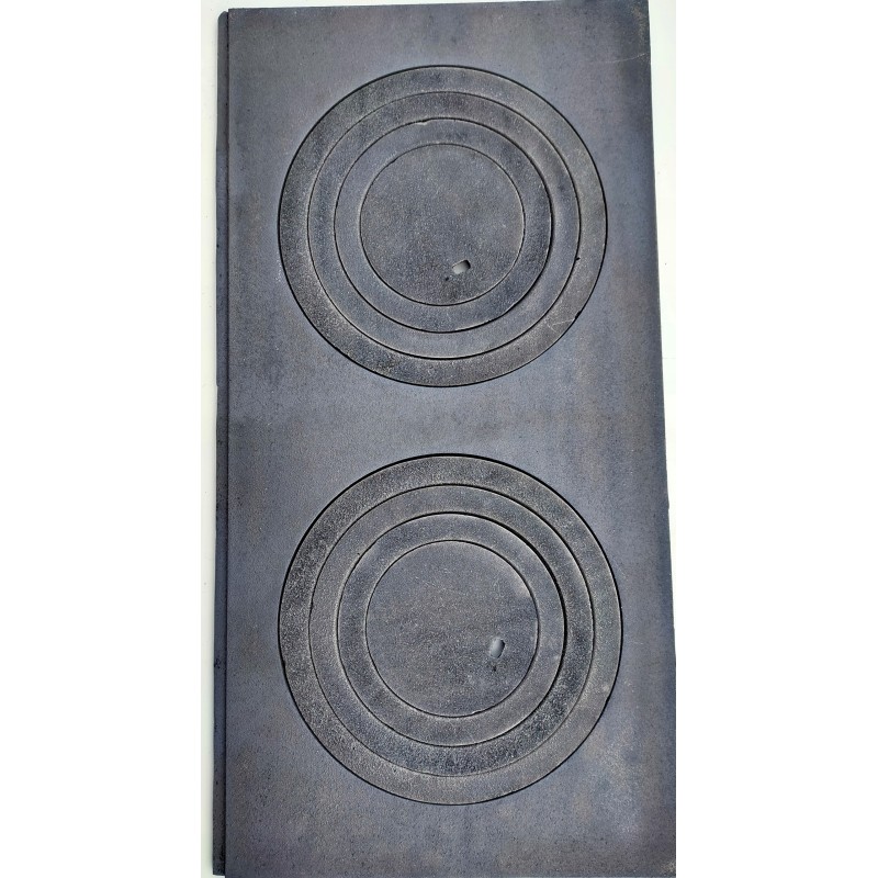 Ketaus viryklė 63x31, dviejų skylių