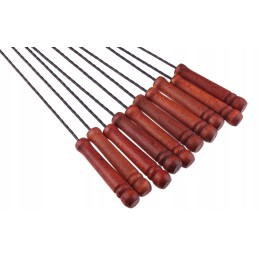 ⭐⭐Šakės laužo lazdos nerūdijančio plieno antgaliai 150 cm 10 vnt + kabykla⭐⭐