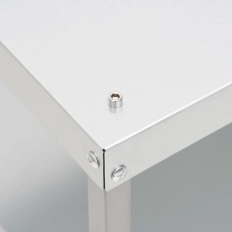 Grilio stalas su rūkykla, 40x28x44,5 cm, cinkuotas plienas